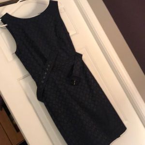 Banana Republic navy dress with belt and pockets